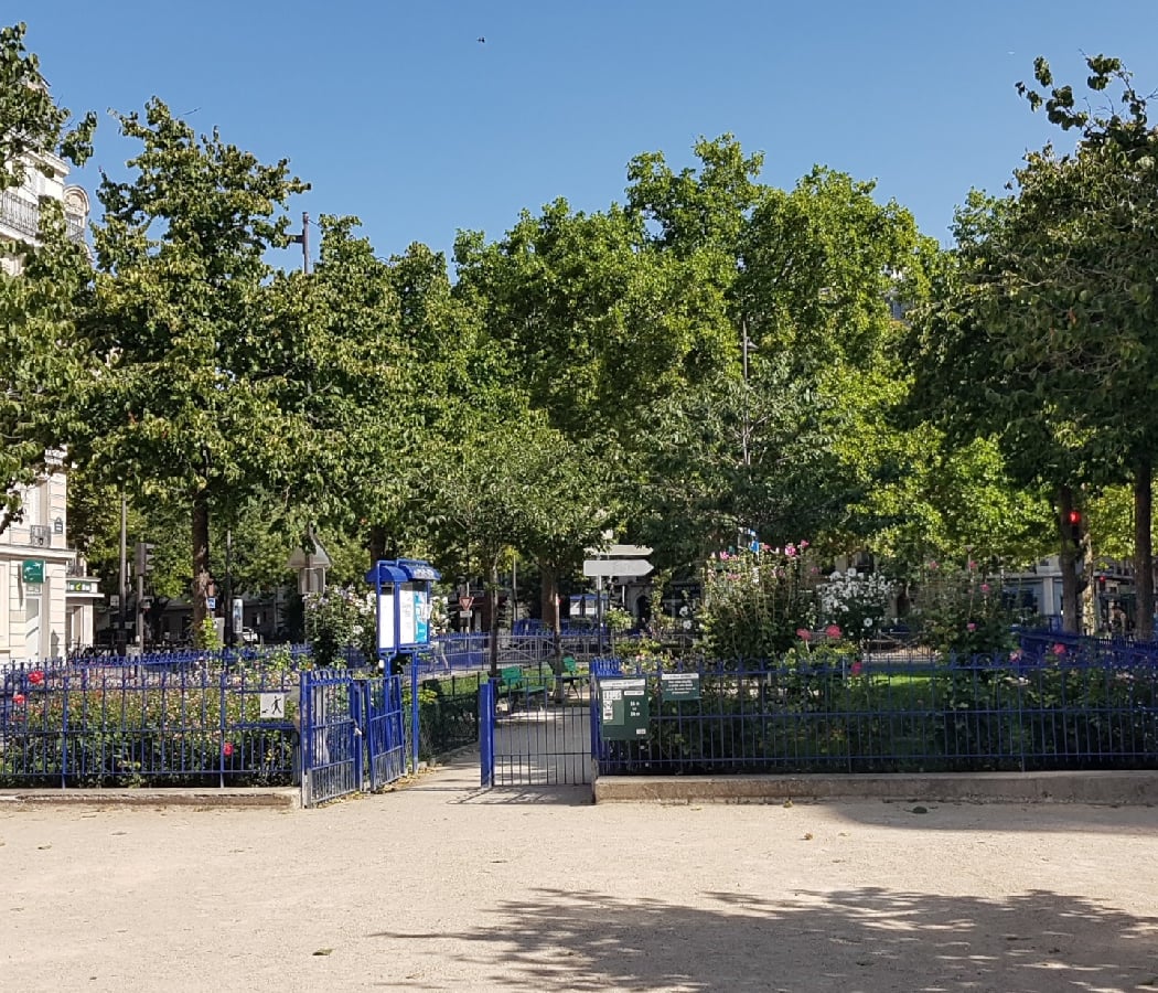 Public park with benches 2