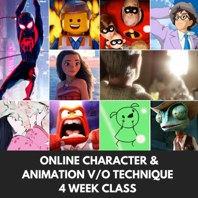 Zoom: Character & Animation V/O Technique - 4 Week Online Class 1