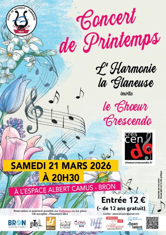 L'Harmonie La Glaneuse invite le Choeur CRESCENDO 1