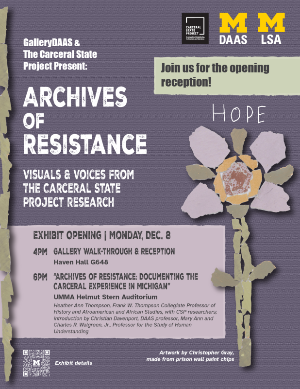 Archives of Resistance: Documenting the Carceral Experience in Michigan 1