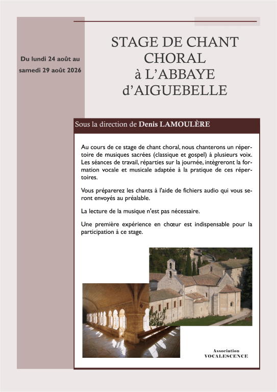 Stage de Chant Choral 1