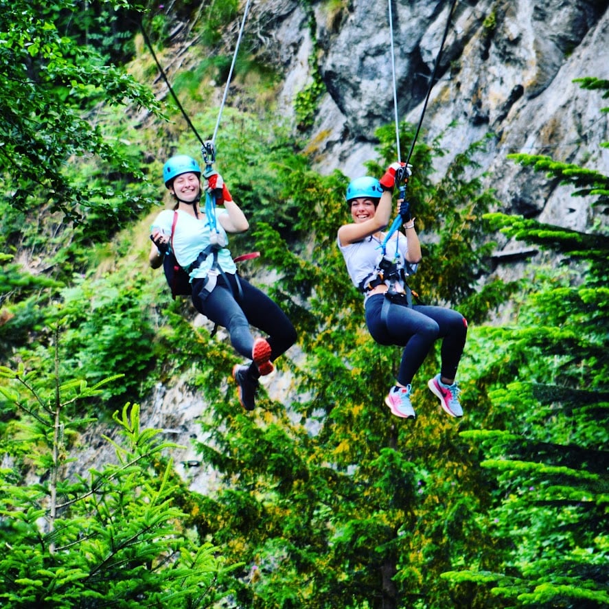 Via Ferrata Les Alias Tyroliennes 2