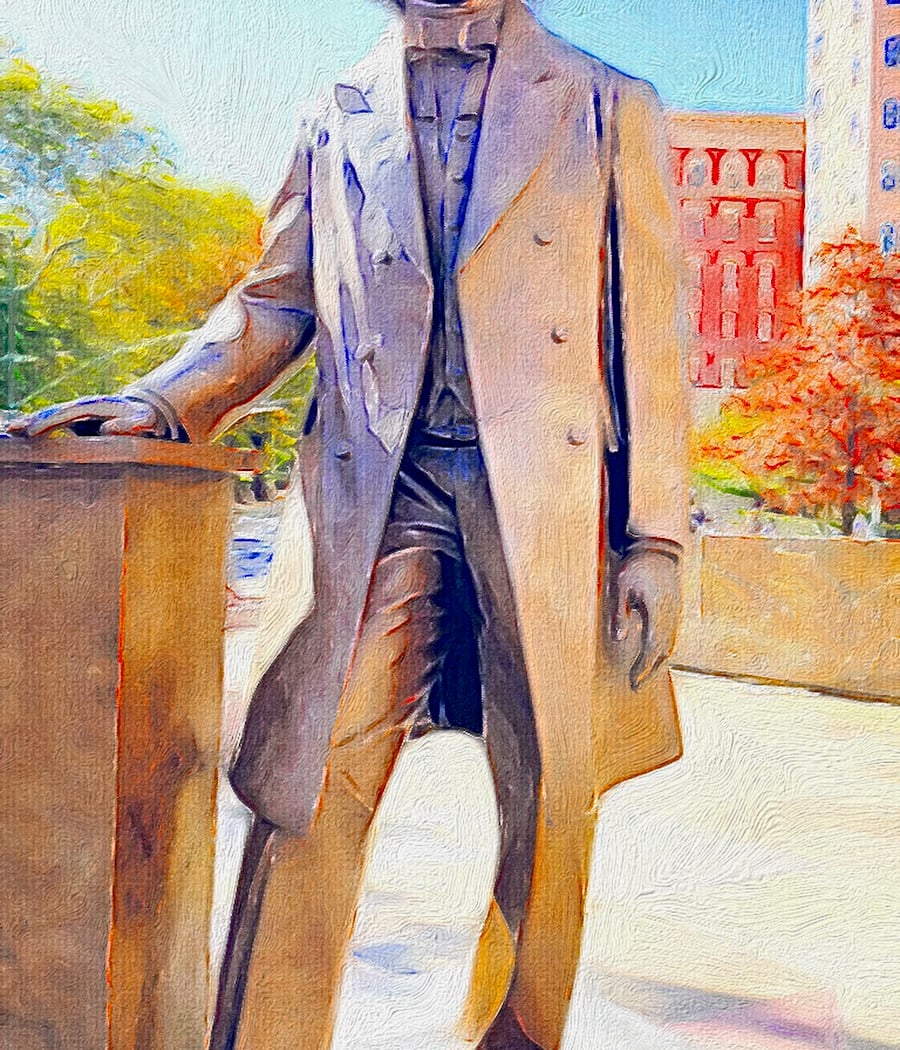 Frederick Douglass Sculpture and Water Wall 1