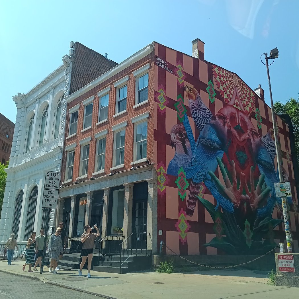 "Above & Beyond" mural by WERC & GERALUZ 2