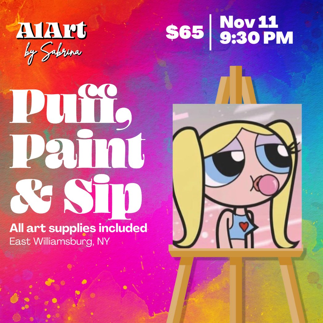 Puff, Paint and Sip Art Studio 1