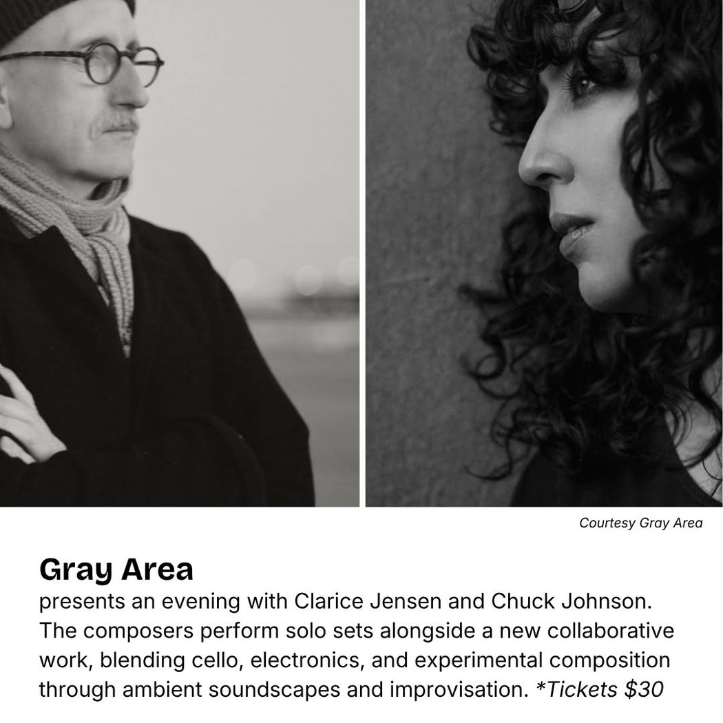 An evening with Clarice Jensen and Chuck Johnson 1