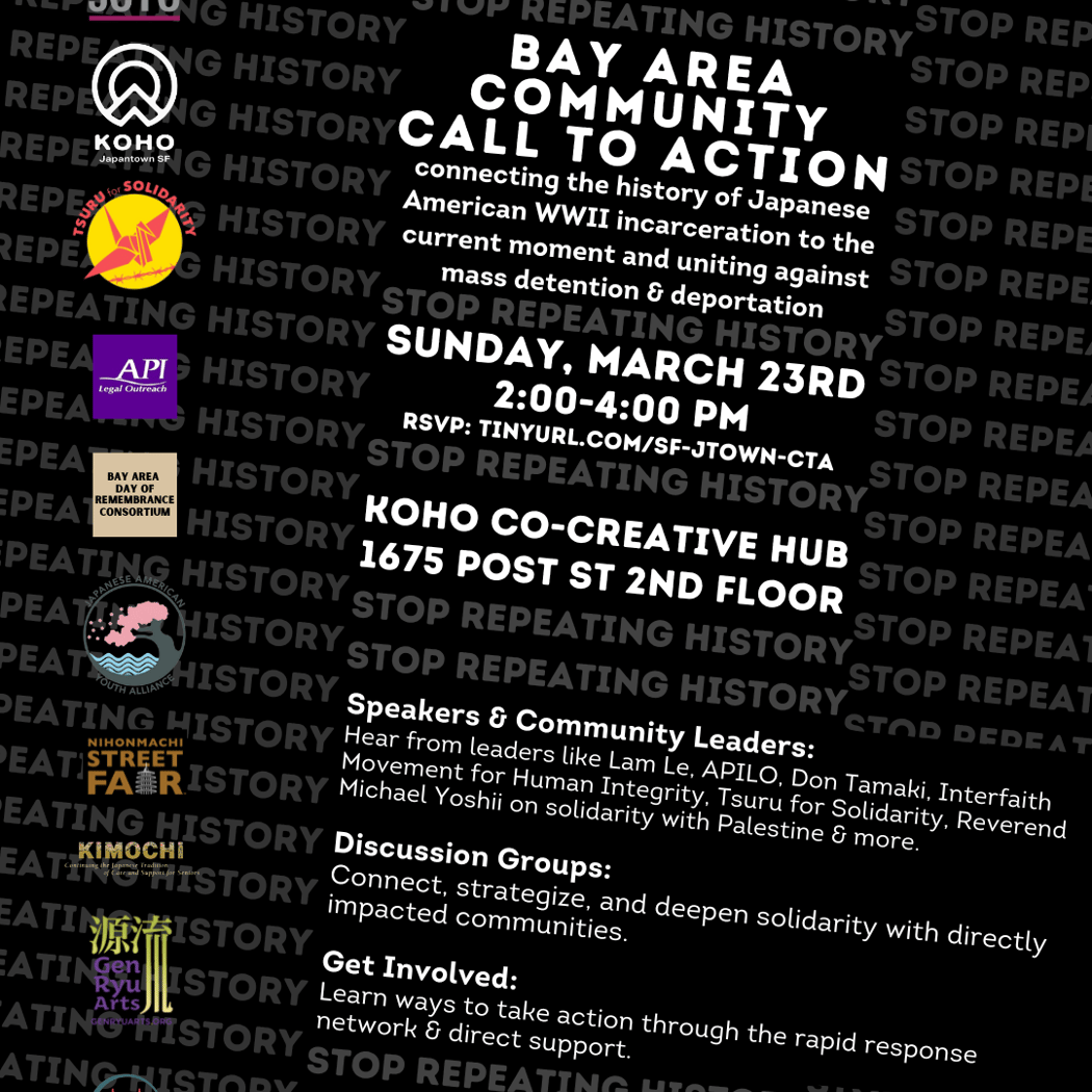 Bay Area Call to Action: Stop Repeating History 1