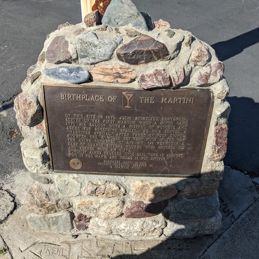 "Birthplace of the Martini" Plaque 2