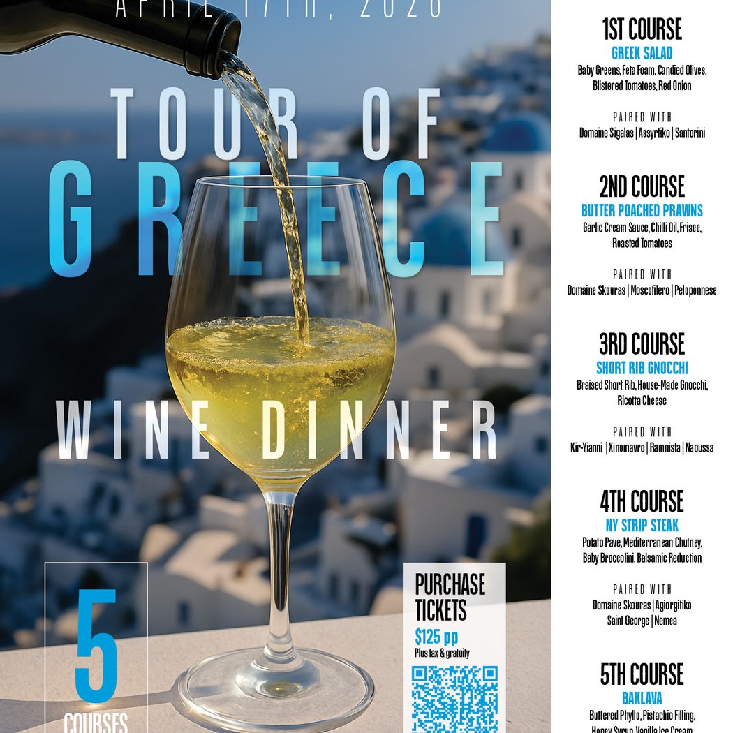 Tour of Greece Wine Dinner 1