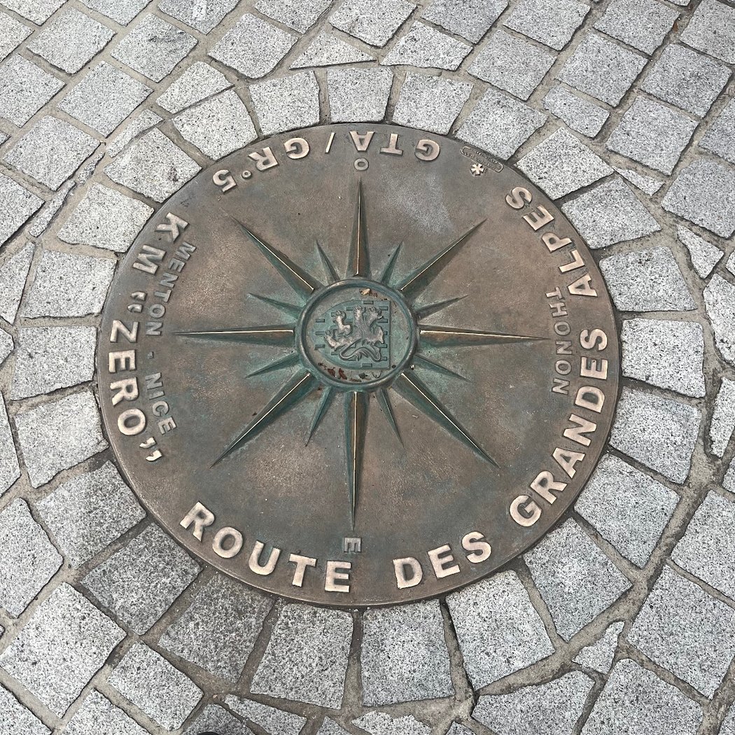 Rosace Kilomètre Zéro Route des Grandes Alpes - Thonon-les-Bains 2