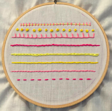 Intro to Embroidery: Making a Sampler 1