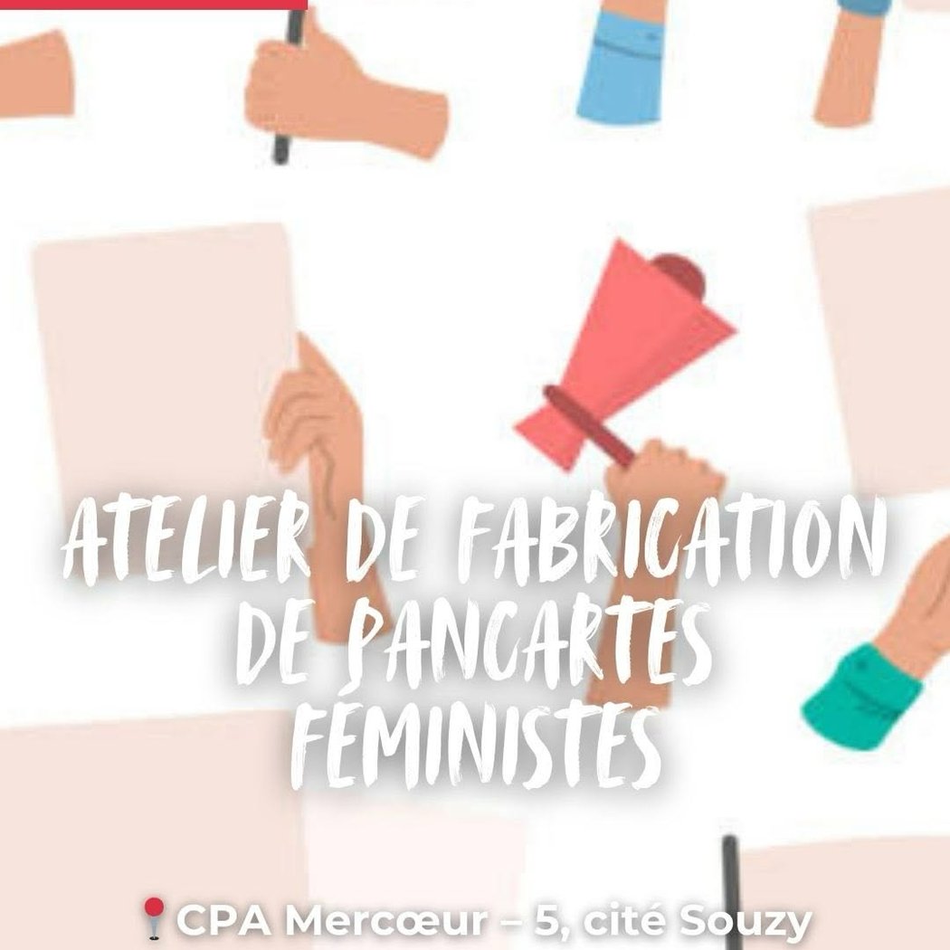 ATELIER DE FABRICATION DE PANCARTES FÉMINISTES 1