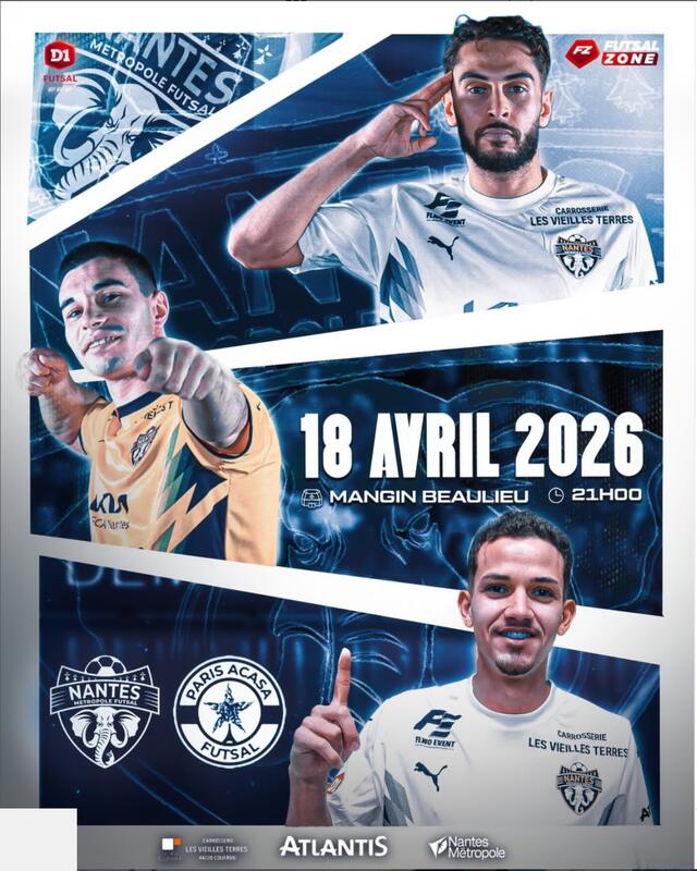Nantes Métropole Futsal vs ACASA Paris 1