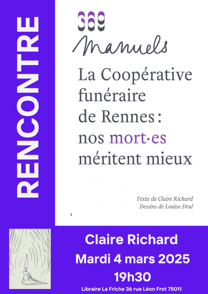Rencontre : Claire Richard, La Coopérative funéraire de Rennes : nos mort·es 1