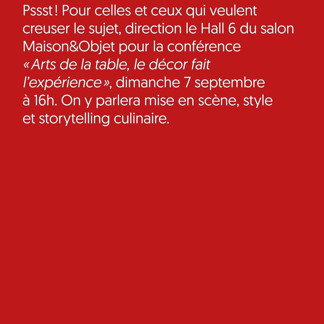 Arts de la table, le décor fait l'expérience 1