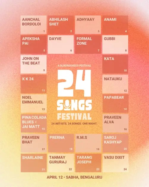 24 Songs Festival by BlrGrooveCo 3