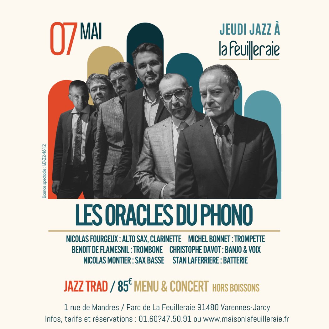 JEUDI JAZZ : DINER-CONCERT avec LES ORACLES DU PHONO 1