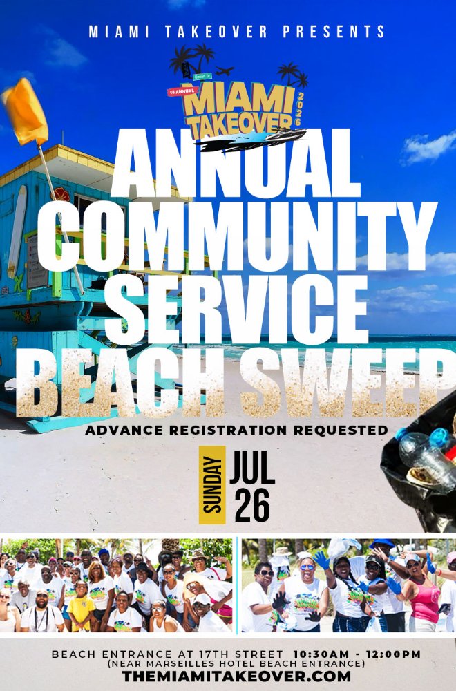 Miami Takeover Annual Community Service Beach Sweep 1