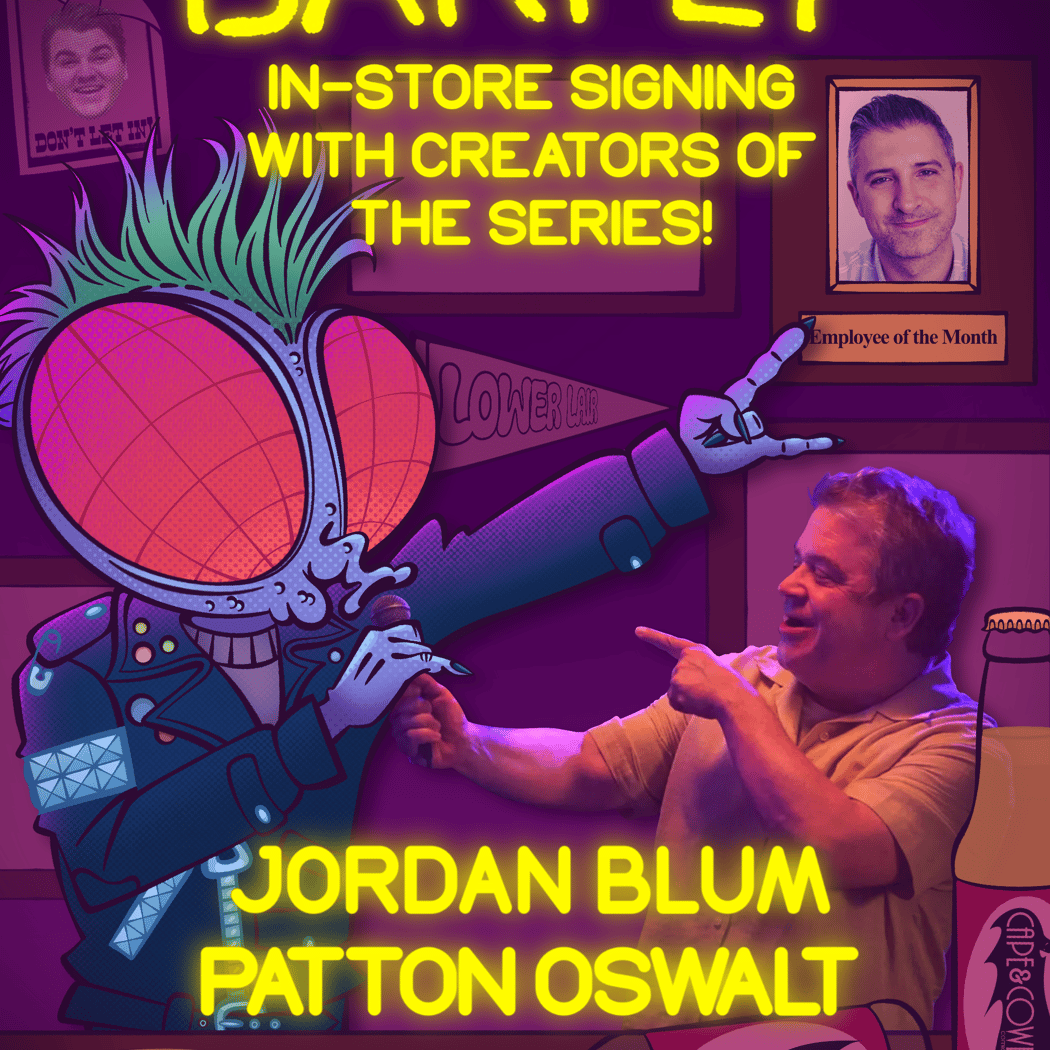 Patton Oswalt & Jordan Blum In-Store Minor Threats Signing 1