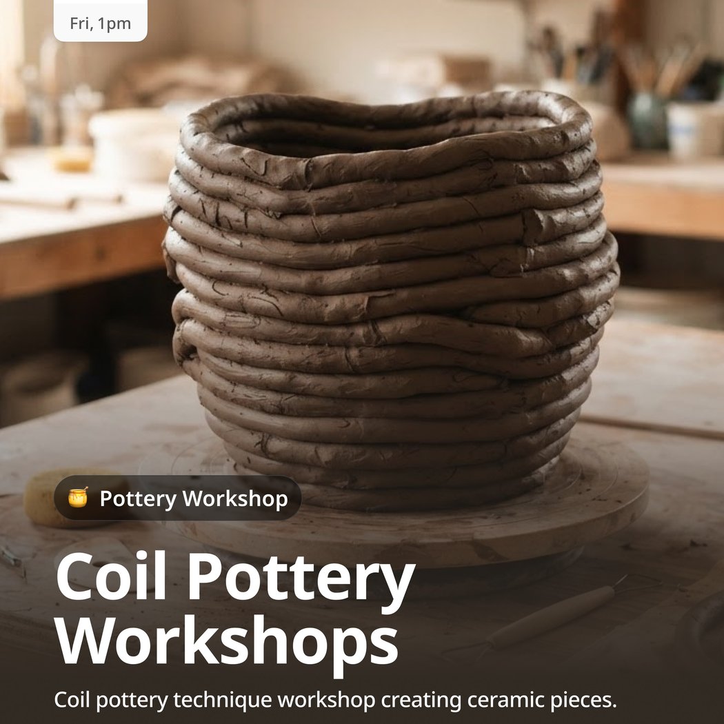 Coil Pottery Workshop 1