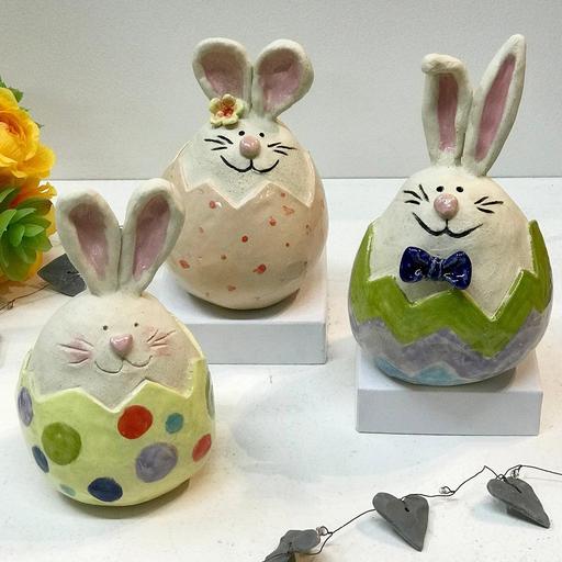 Thursday Night Social Pottery Project: Easter Egg Bunnies 1