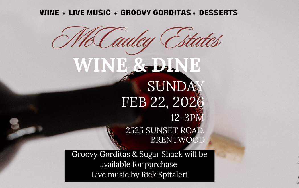 McCauley Estate Vineyards Wine & Dine 1