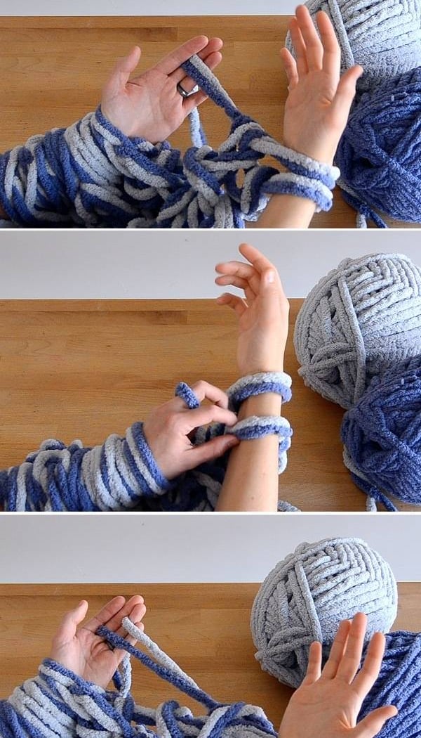Chunky Knit Blanket Workshop 3