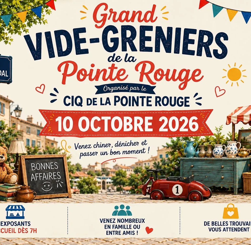 Grand vide-grenier de la Pointe Rouge 1