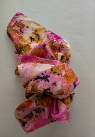 Silk Scarves Natural Dyeing Workshop 3