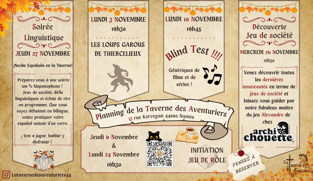 Programmation Novembre 1