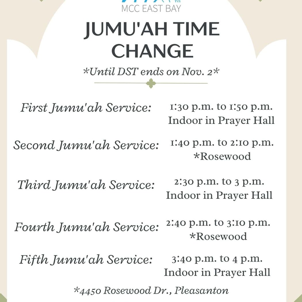 New Jumu’ah Times 1