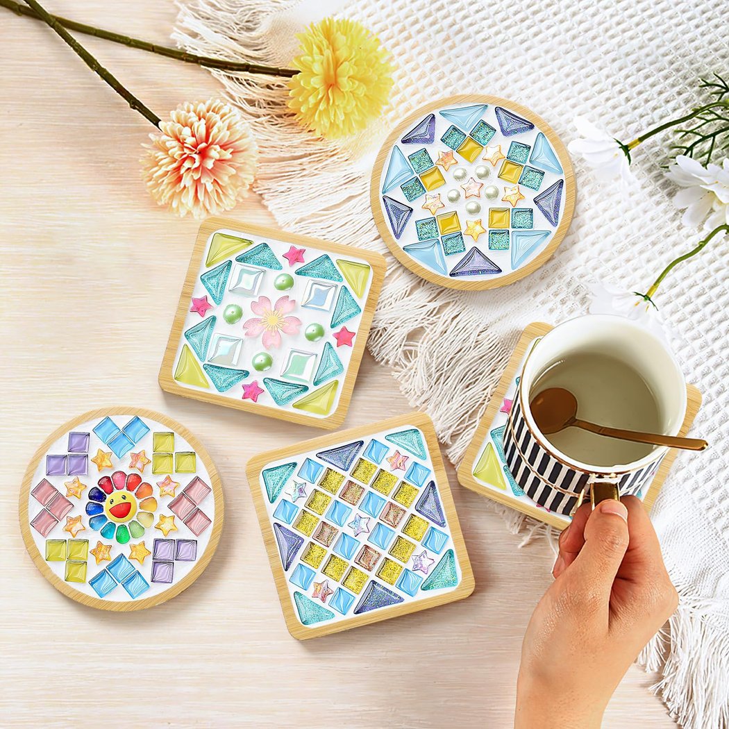 Tiny Tiles, Big Style: Mosaic Coasters 1