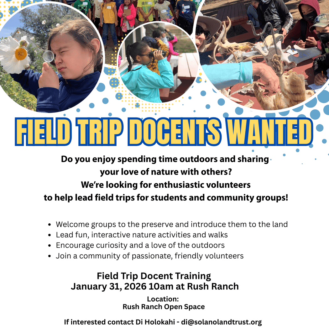 Solano Land Trust Field Trip Docent Training 1