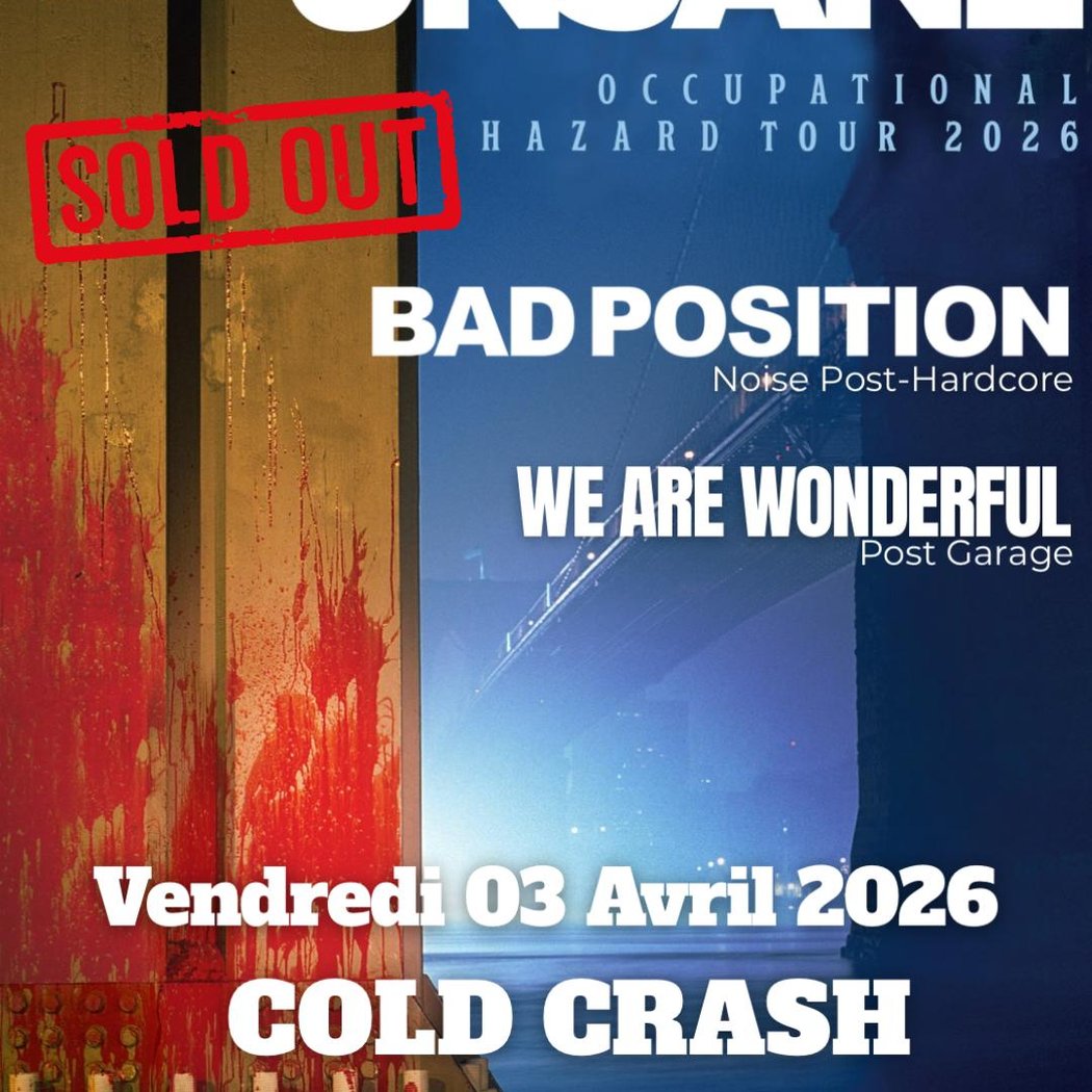 UNSANE (noise rock / USA) + BAD POSITION + WE ARE WONDERFUL 1