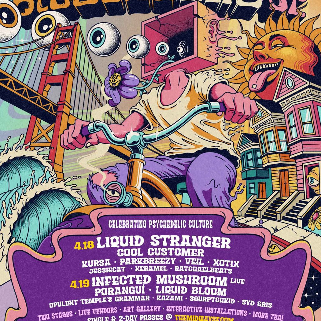 Bicycle Day SF: Liquid Stranger, Infected Mushroom & More 1