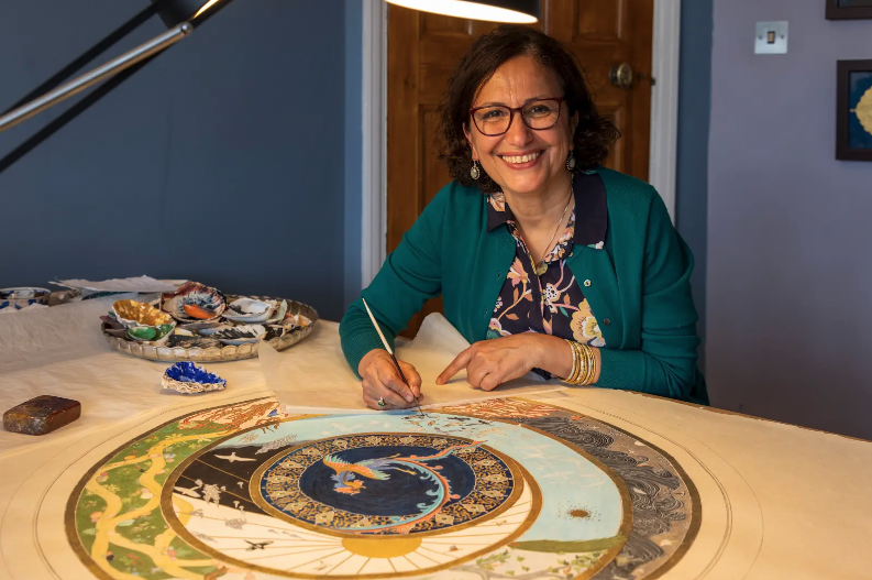 Illuminated Symmetries, atelier de peinture miniature avec Farkhondeh Ahmadzadeh 1