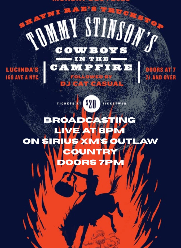 Tommy Stinson's Cowboys in the Campfire Broadcasting Live on Sirius XM's Outlaw Country 2