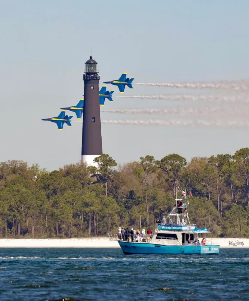 Blue Angels Practice + Dolphin Cruise 1