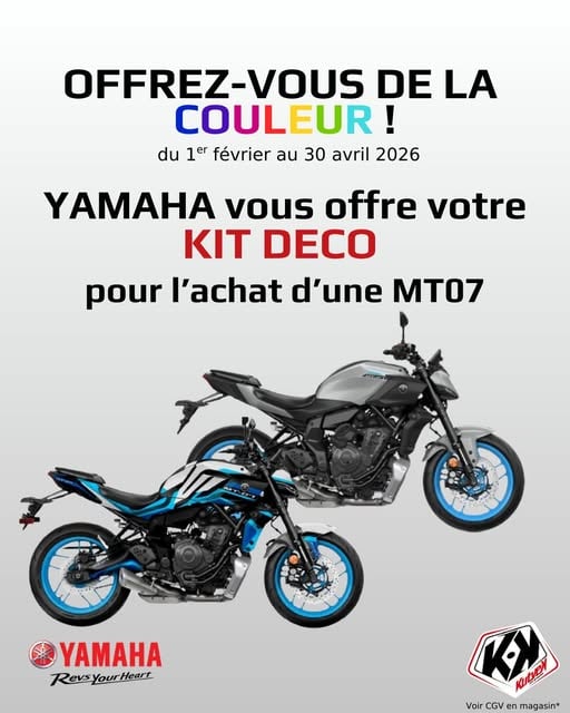 Kit déco Kutvek offert pour l'achat d'une MT-07 1