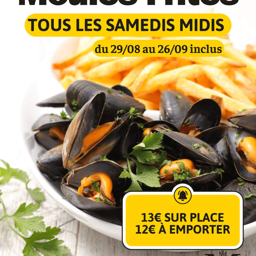 Moules frites tous les samedis midis !