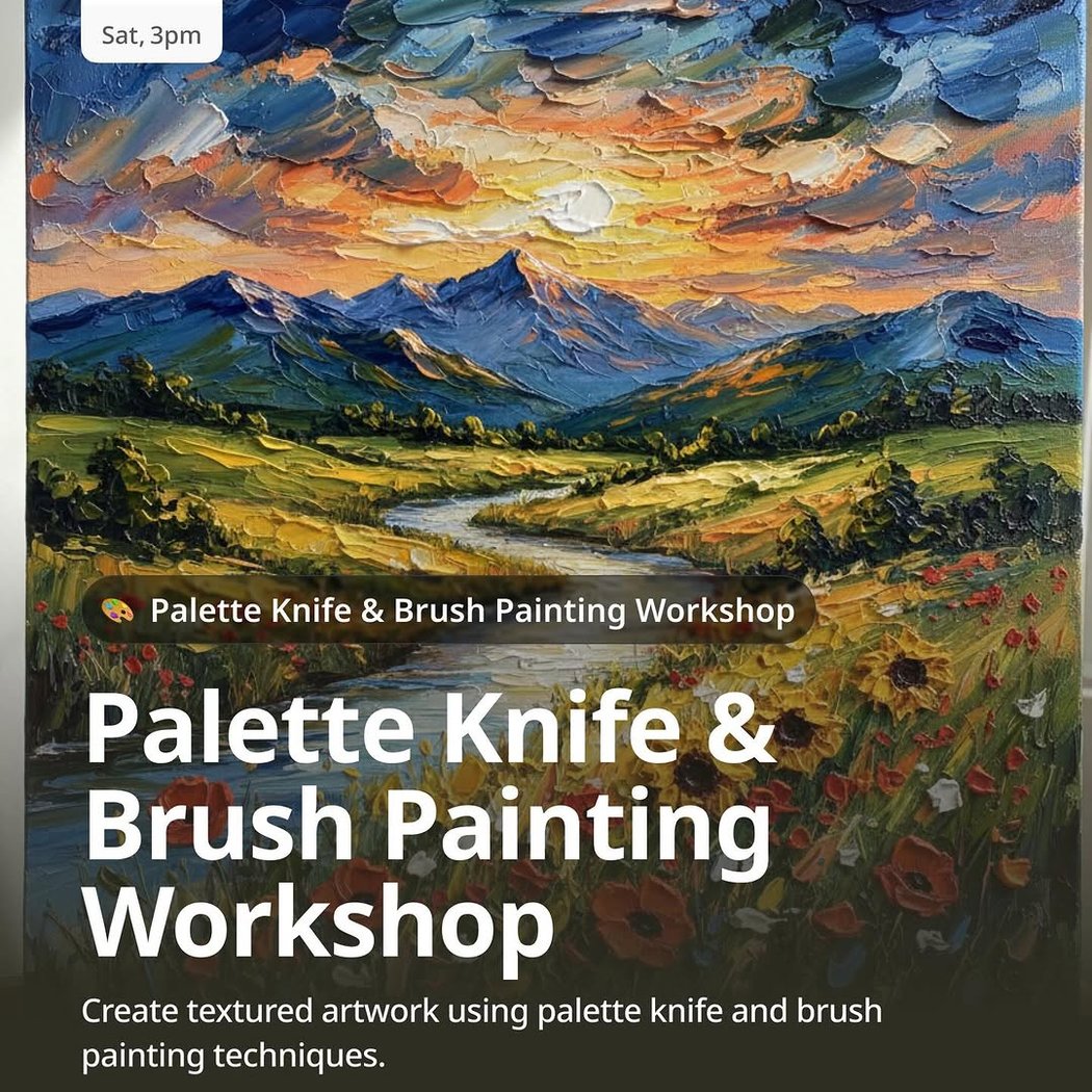 Palette Knife & Brush Painting Workshop 1