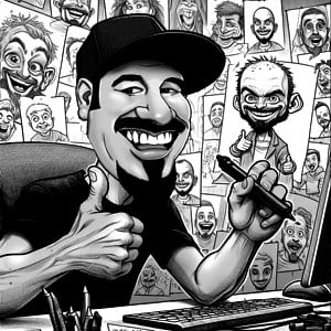 Party Caricature Artist SoCal 1