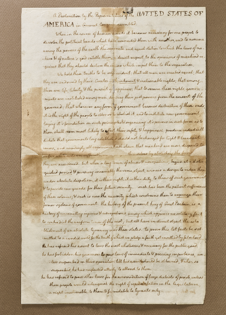 Declaration of Independence Special Display 1