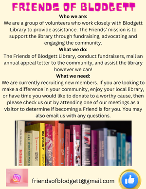Friends of Blodgett Library 1