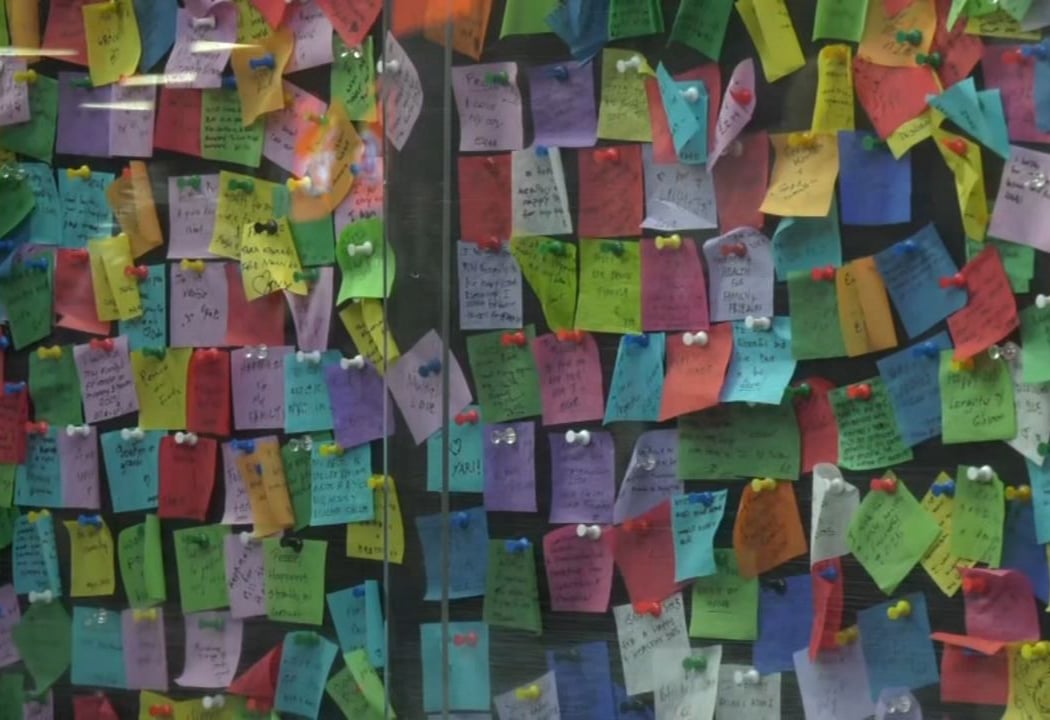 Times Square's 'Wishing Wall' 2