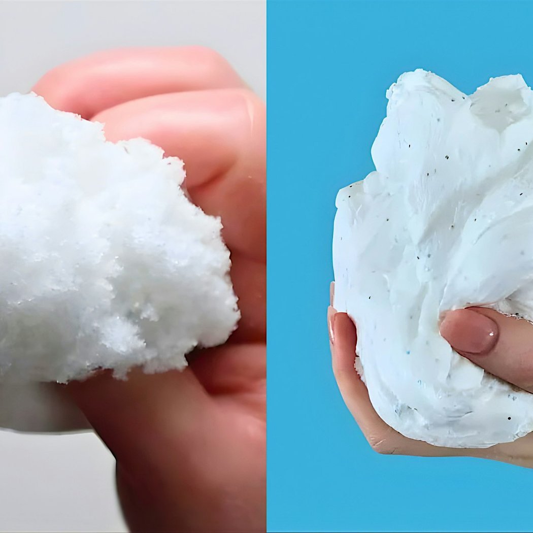 Learn how to make crunchy snow and puffy snow 1