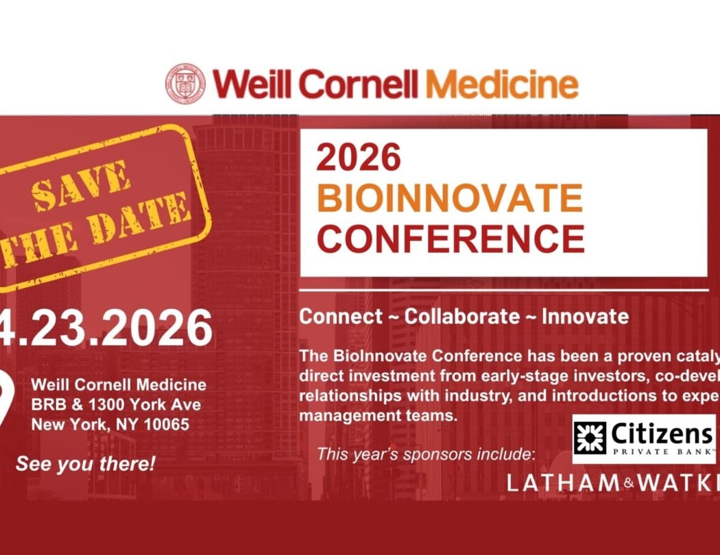 Weill Cornell Medicine BioInnovate Conference 1
