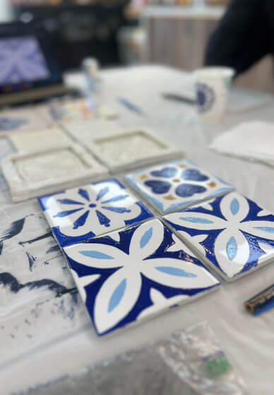 Handmade Clay Tile Making Class 3