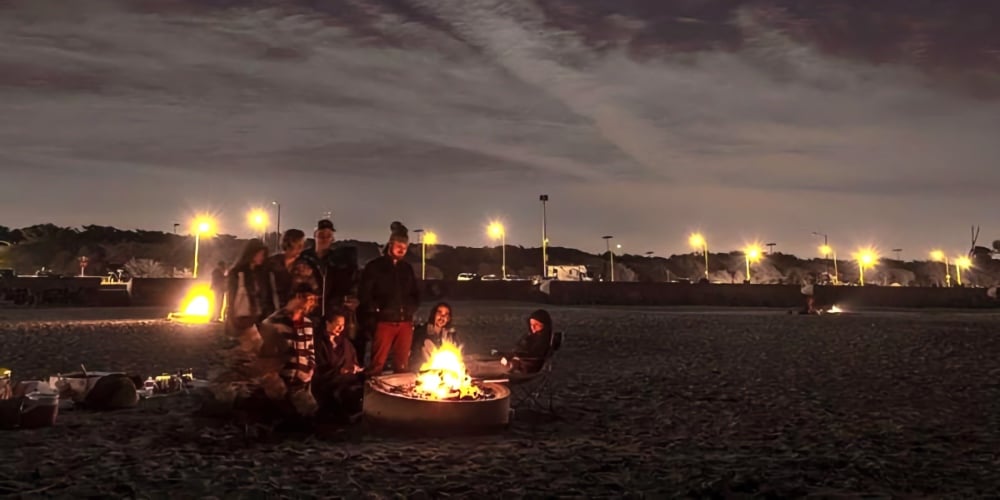 Bonfires at Ocean Beach 2