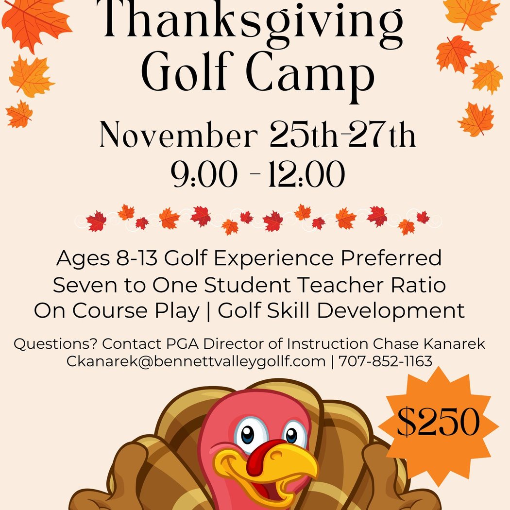Thanksgiving Golf Camp 2025 1
